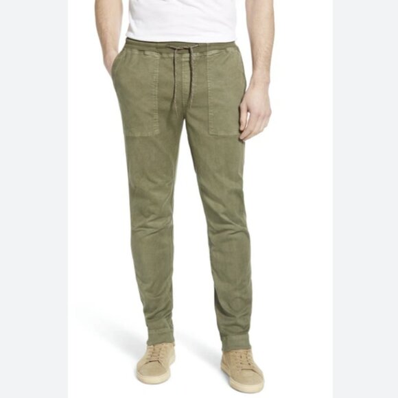 Faherty Field Joggers Pant Surplus Olive Green Tencel Cotton Size XL - Picture 1 of 14